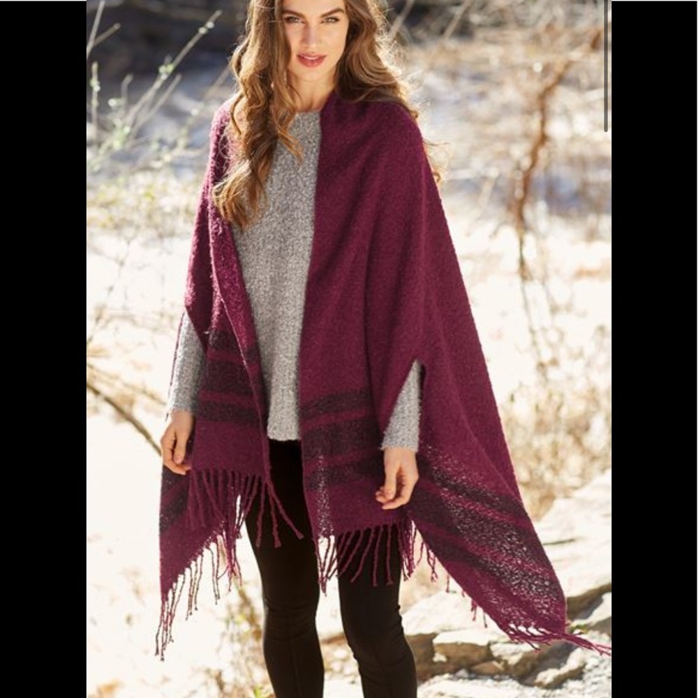 Mud Pie chenille cape